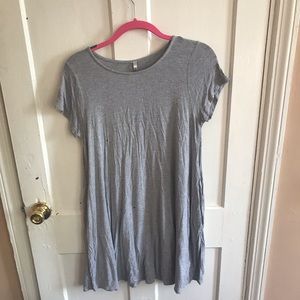 Grey t-shirt dress